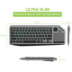 Klawiatura bezprzewodowa BT/RF 2.4GHz touchpad LED 