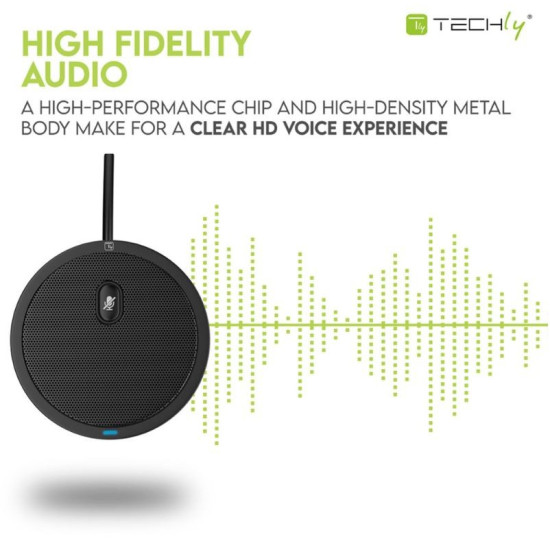 Mikrofon konferencyjny dookólny USB 2.0 z wyciszeniem 