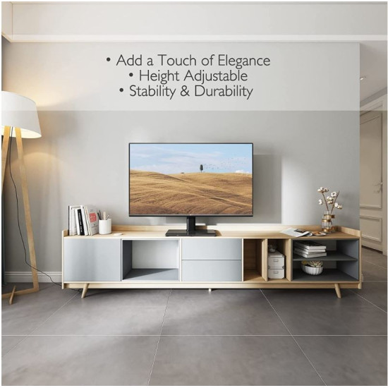 Stojak TV 32-65 cali podstawa na TV 45kg czarna 