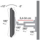 Uchwyt ścienny TV 40-65cali 35 kg obrotowy uchylny 