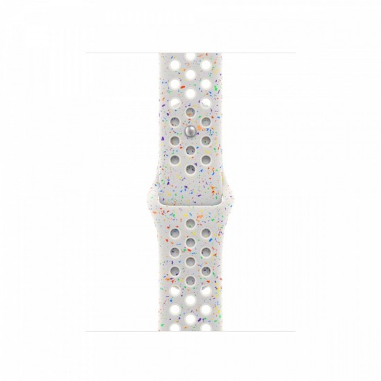 Pasek sportowy Nike w kolorze czystej platyny do koperty 42 mm - rozmiar M/L