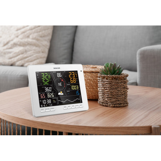 Profesjonalna Stacja meterologiczna wifi SMART z czujnik 7w1 