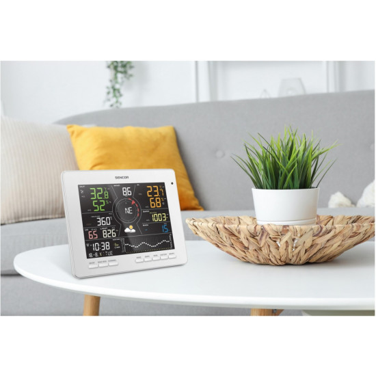 Profesjonalna Stacja meterologiczna wifi SMART z czujnik 7w1 