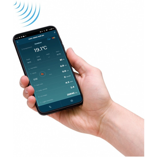 Profesjonalna Stacja meterologiczna wifi SMART z czujnik 7w1 