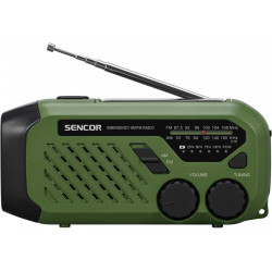 Radio przenośne alarmowe AM/FM, latarka, power bank, bateria słoneczna 