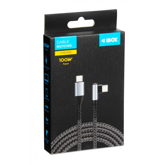 Kabel Typu-C  IKUTC  100W 90 stopni