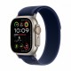 Watch Ultra 2 GPS + Cellular, koperta 49 mm z tytanu w kolorze naturalnym z opaską Trial S/M w kolorze niebieskim Watch Ultra 2 GPS + Cellular, koperta 49 mm z tytanu w kolorze naturalnym z opaską Trial S/M w kolorze niebieskim