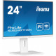 Monitor 24 cale XUB2497HSN-W2 IPS, USB-C Dock, HDMI, DP, 300cd, Pivot, HAS, biały