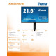 Monitor 21.5 cali XUB2293HSU-B7 IPS, 100Hz, Pivot, HAS(150mm), 300cd