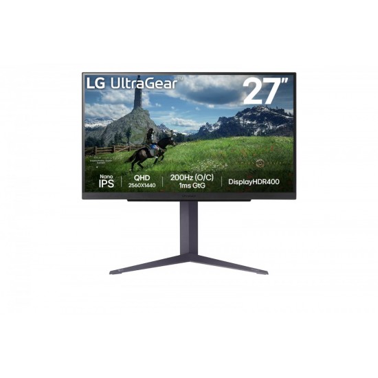 Monitor 27 cali 27GS85Q-B QHD UltraGear 100Hz, 1ms, 400cd, HDMI, DP, USB, Pivot, HAS