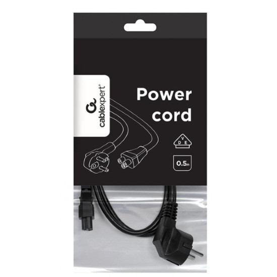 Kabel zasilający koniczynka C5/VDE/0.5m 