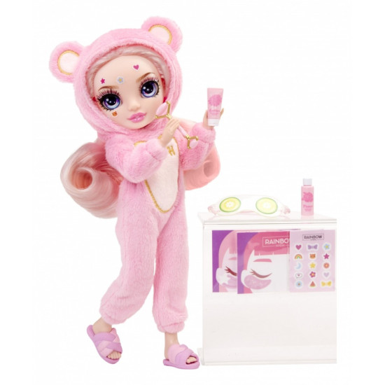 Lalka Rainbow High Junior PJ Party, Bella Pink