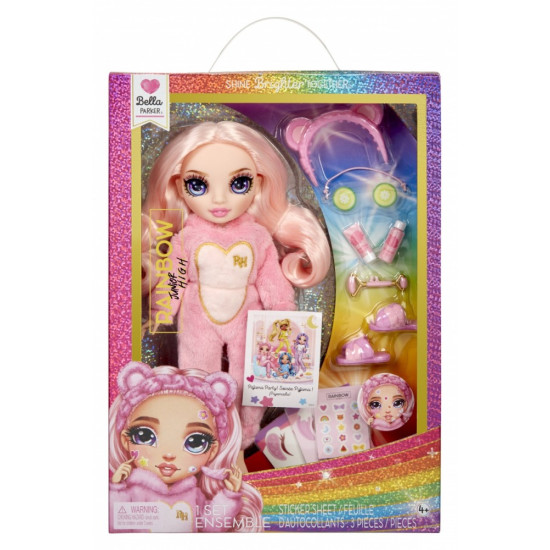 Lalka Rainbow High Junior PJ Party, Bella Pink