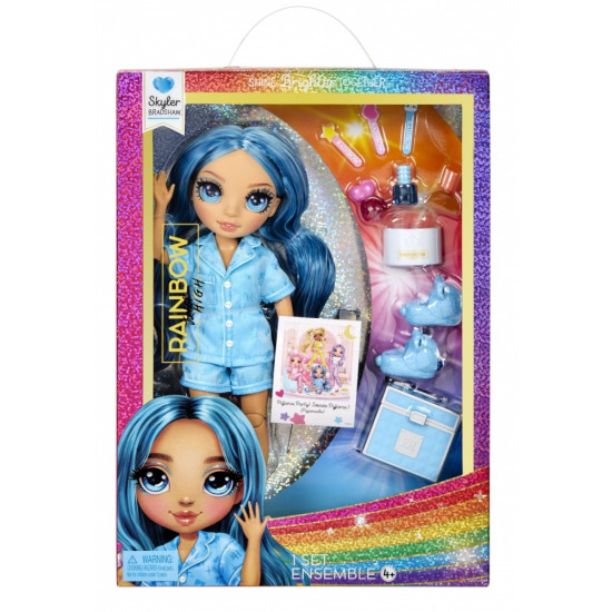 Lalka Rainbow High Junior PJ Party, Skyler Blue
