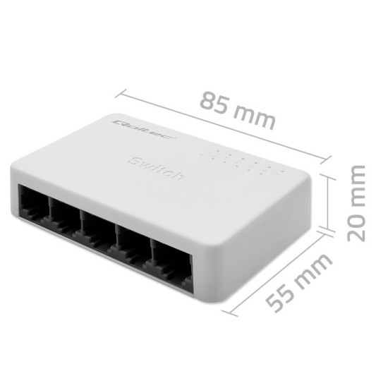 SWITCH przełącznik sieciowy 5 x port RJ45 | 100Mbps | Fast Ethernet| LAN 