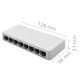 SWITCH przełącznik sieciowy 8 x port RJ45 | 1000Mbps | Fast      Ethernet | LAN 
