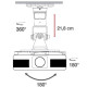 Uchwyt sufitowy do projektora 22cm 10kg