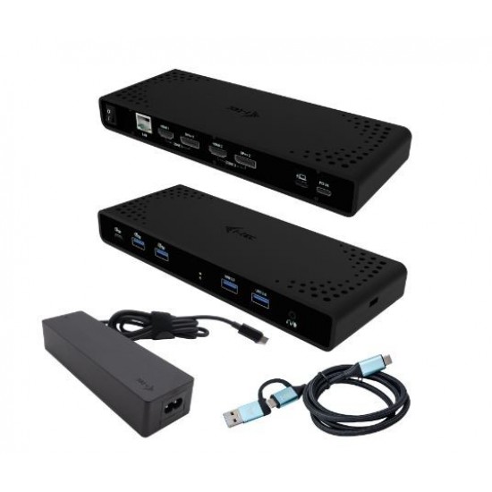 Stacja dokująca Universal Dual 4K Display Power Delivery 85W + i-tec USB-C Charger 100W 