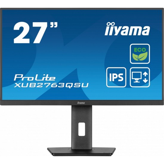 Monitor 27 cali ProLite XUB2763QSU-B1 IPS,QHD,HAS,100Hz