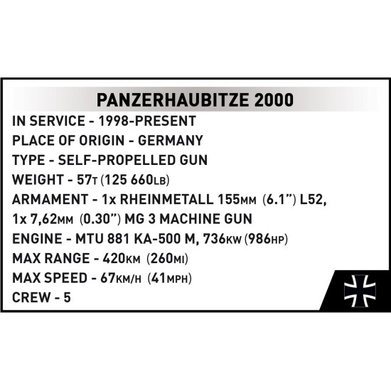 Klocki Panzerhaubitze 2000 1006 klocków