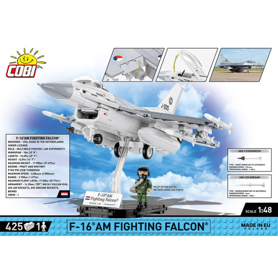 Klocki F-16 AM Fighting Falcon 425 klocków 
