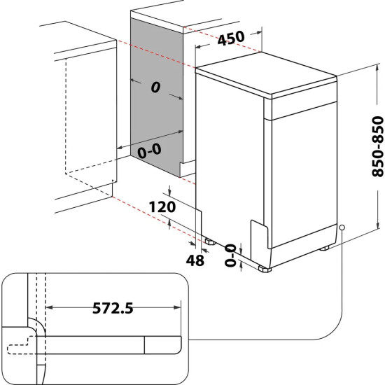 Zmywarka WSFO3T223PCX 