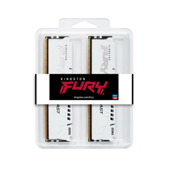 Pamięć DDR5 Fury Beast White 32GB(2*16GB)/6000  CL36 