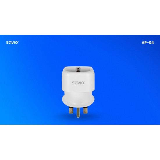 Adapter podróżny, gniazdo EU - wtyk UK AP-04