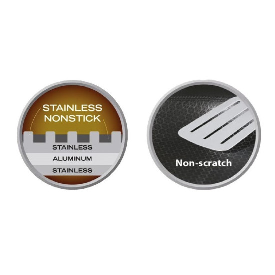 Profesjonalna patelnia 28 cm MR-1224-28