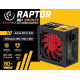 Zasilacz ATX RAPTOR 600W BRONZE 80+,Single Rail, DC-DC 