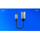 Adapter USB-C (M) - HDMI (F), 4K, 60Hz, aluminium, AK-78