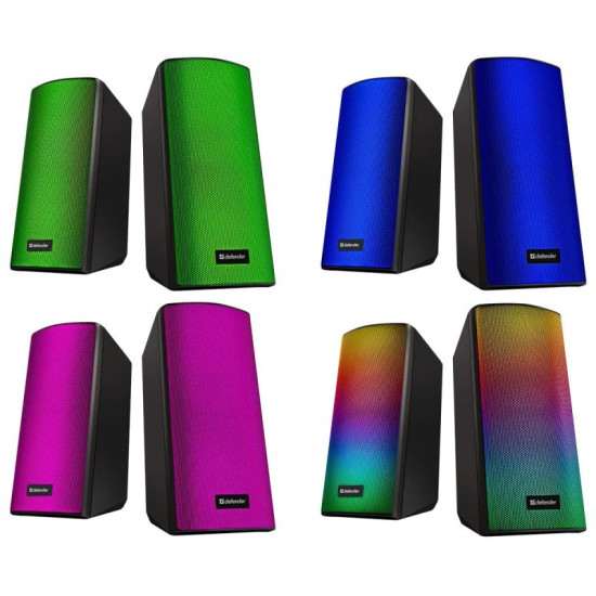 Głośniki komputerowe SPITFIRE 2.0 6W LED USB 