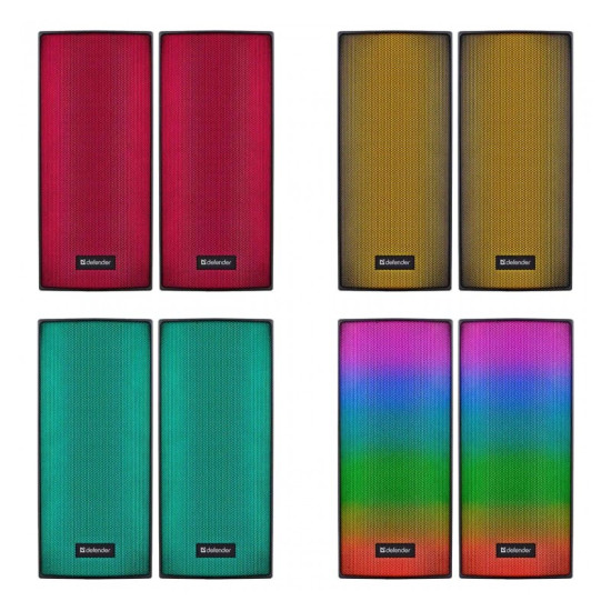 Głośniki komputerowe SPITFIRE 2.0 6W LED USB 