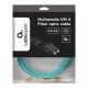 Kabel światłowodowy wielomodowy duplex OM4 50/125,LC/LC,15m