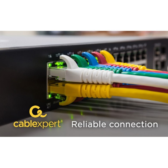 Patch cord kat.6 miedź UTP 1.5m szary