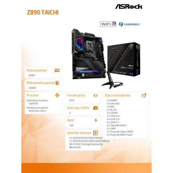 Płyta główna Z890 TAICHI ATX 