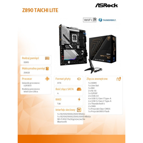 Płyta główna Z890 TAICHI LITE ATX 