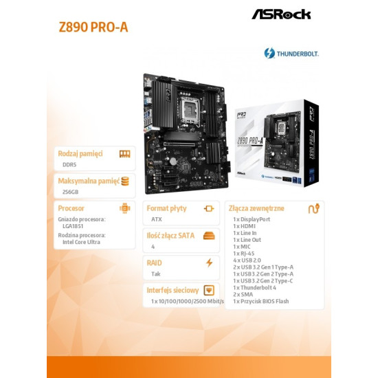Płyta główna Z890 PRO-A ATX 