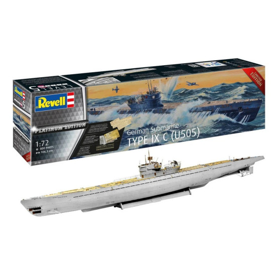 Model plastikowy Statek Typ IX C Platinum Edition 1/72