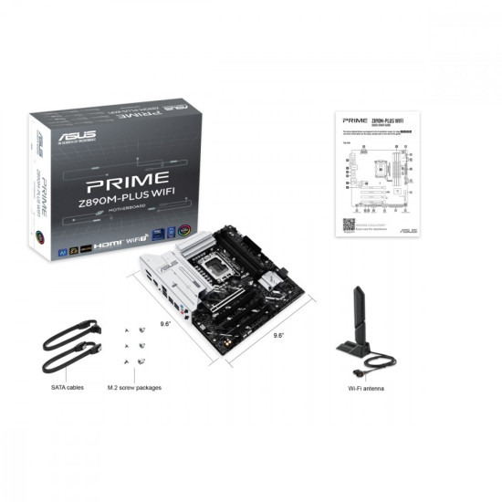Płyta główna PRIME Z890M-PLUS WIFI S 1851 4DDR5 TB4/DP mATX /90MB1J80-M0EAY0 