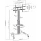 Mobilny stojak + uchwyt do TV 37-86 cali 50kg S-11AL VESA600x400 