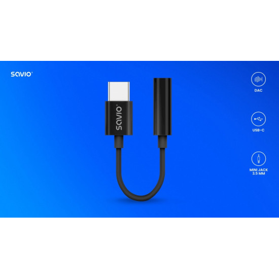 Adapter audio - USB-C Jack 3,5mm. AK-74