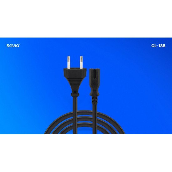 Kabel zasilający 2pin, 5m, CL-185