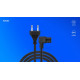 Kabel zasilający 2pin, C7 kątowy 5m, CL-186