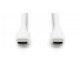 Kabel zasilający silikonowy USB-C - USB-C, USB 2.0 60W, 1m Biały