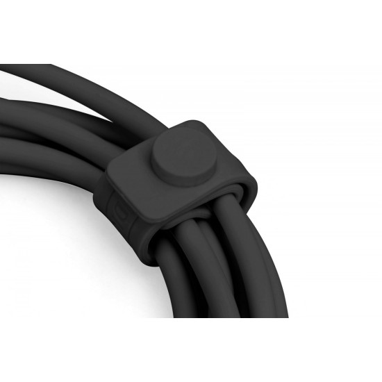 Kabel połączeniowy silikonowy USB-C - USB-C, USB 3.2 Gen1 5G 4K 100W, 2m czarny