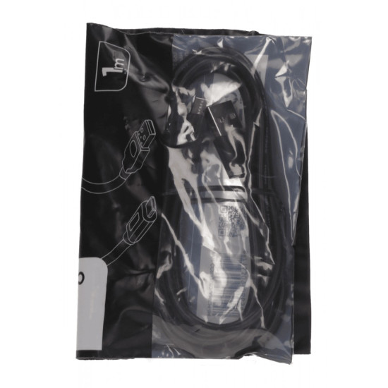 Kabel USB 2.0 typu AC AM-CM 1m czarny 