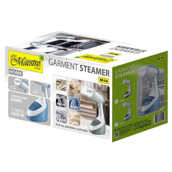 Parownica do ubrań 1600W MR-356-GREY Szara 