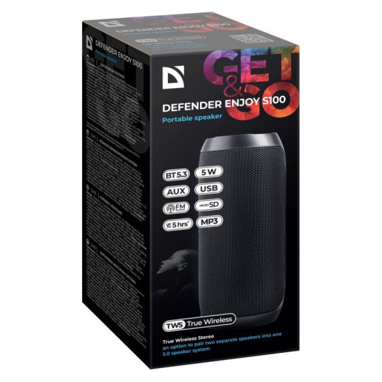 Głośnik Bluetooth ENJOY S100 Czarny