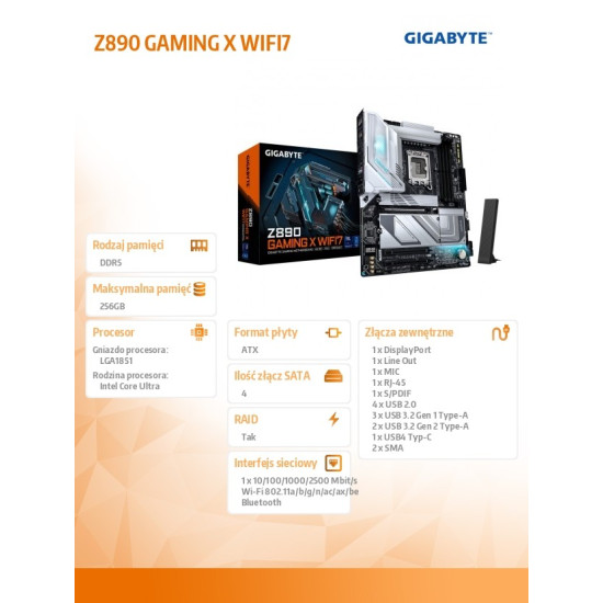 Płyta główna Z890 GAMING X WIFI7 